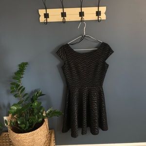 Black backless dress - size small